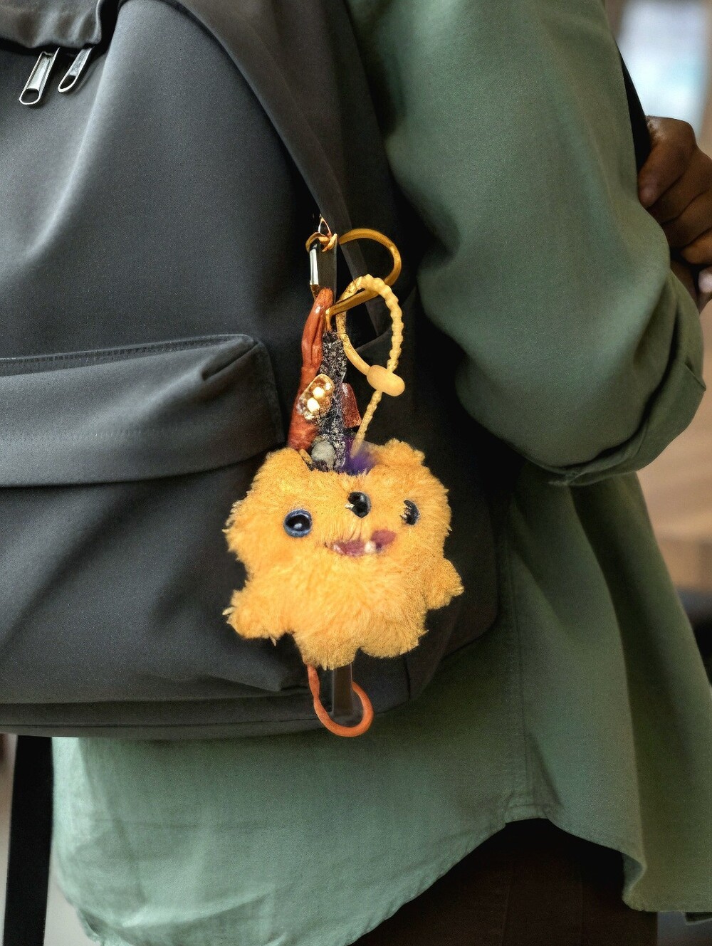 Fuggler Orange  Keychain Bag Charm